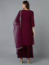 Women Silk Blend Embroidered Ethnic Kurta-PKSKD1873